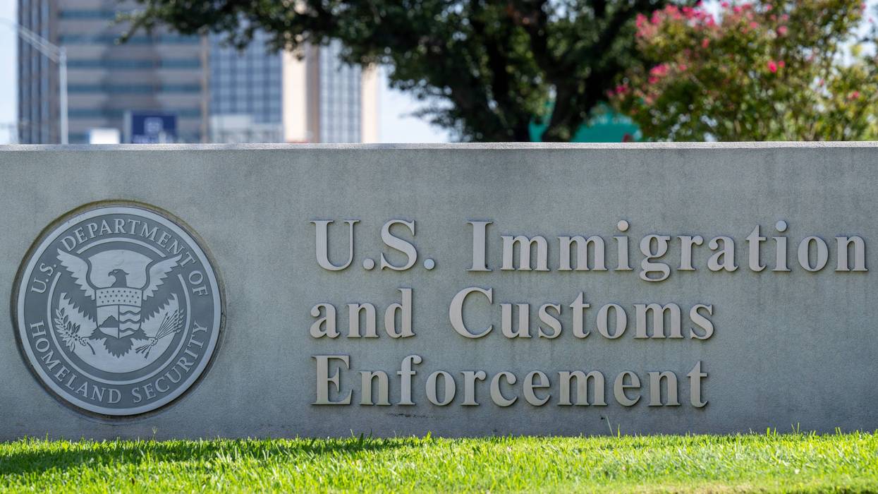 U.S. Immigration and Customs Enforcement sign