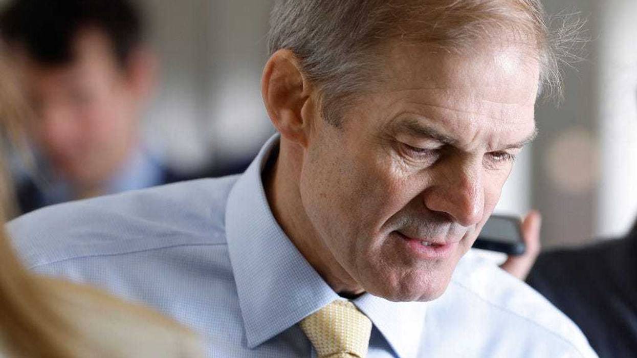 U.S. Jim Jordan (R-OH) returns to a House Republican caucus meeting at the Longworth House Office Building on October 13, 2023 in Washington, DC. House Republicans continue to debate their pick for Speaker after their initial nominee, Rep. Steve Scalise (R-LA), withdrew his name from the race after failing to secure the number of votes needed. The full House of Representatives is expected to vote on a replacement for former Speaker Kevin McCarthy (R-CA) after he was ousted last week. (Photo by Anna Moneymaker/Getty Images)