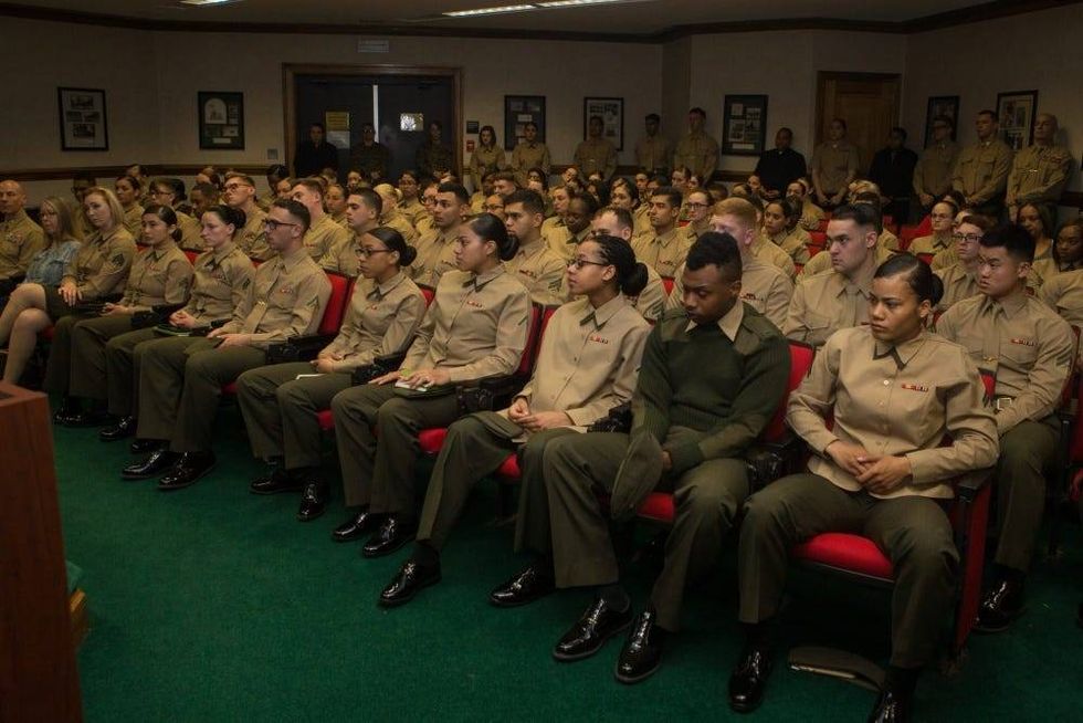 U.S. Marines and Sailors from across II Marine Expeditionary Force were part of a Women in Leadership Forum at Camp Lejeune, North Carolina, March 29, 2019. The forum focused on empowering female service members and providing guidance from senior leadership on balancing work and home life.