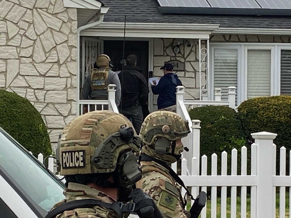 U.S. Marshals during operation, Long Island Wave.
