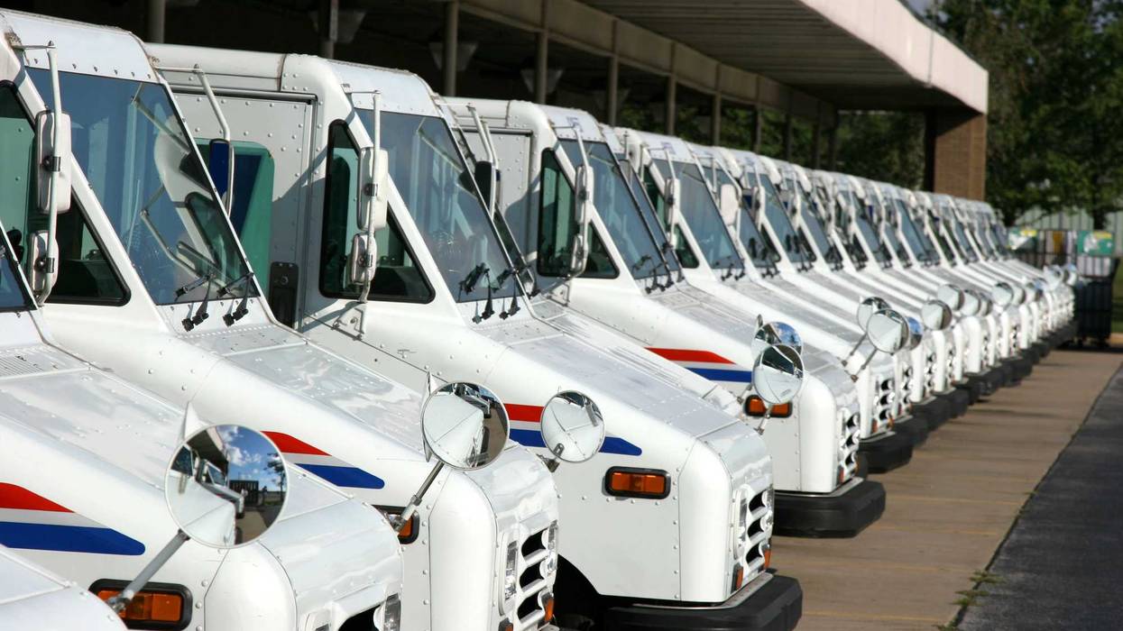 U.S. Postal Service trucks