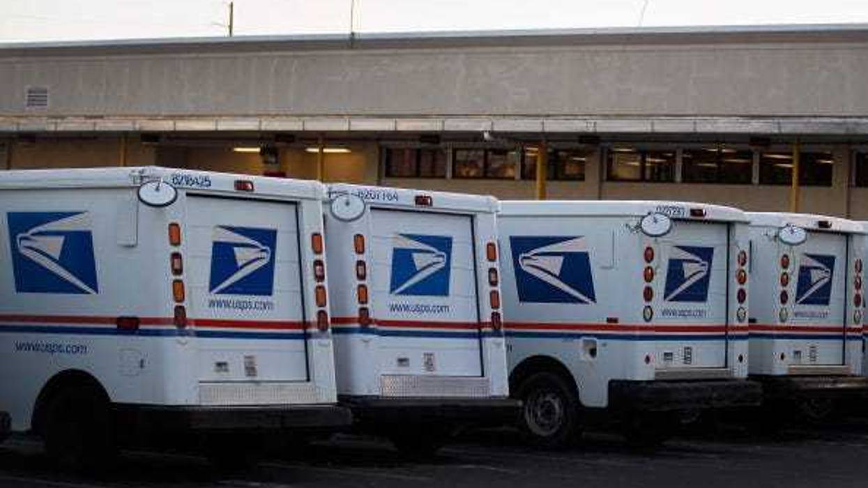 U.S. Postal vehicles.
