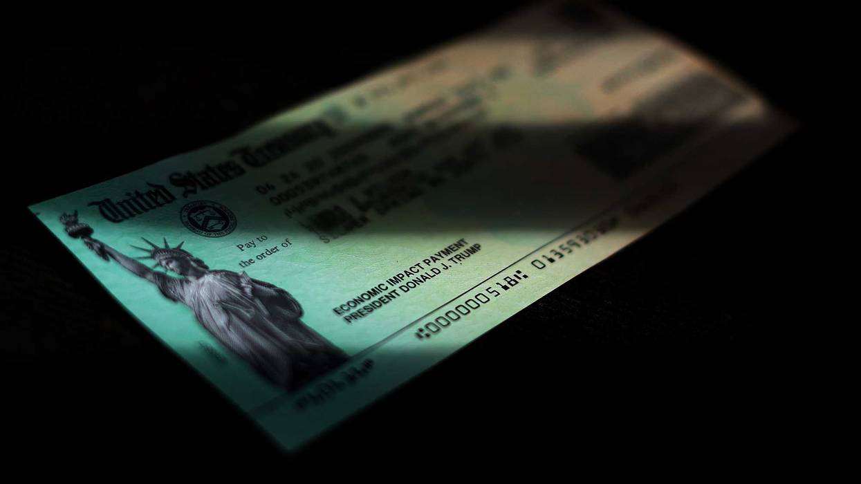 U.S. President Donald Trump's name appears on the coronavirus economic assistance checks that were sent to citizens across the country April 29, 2020.