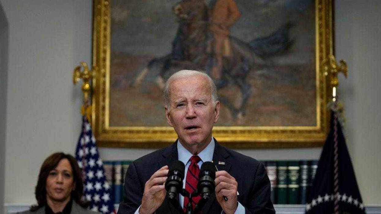 U.S. President Joe Biden delivers remarks about border security policies in the Roosevelt Room in the White House on January 5, 2023 in Washington, DC.