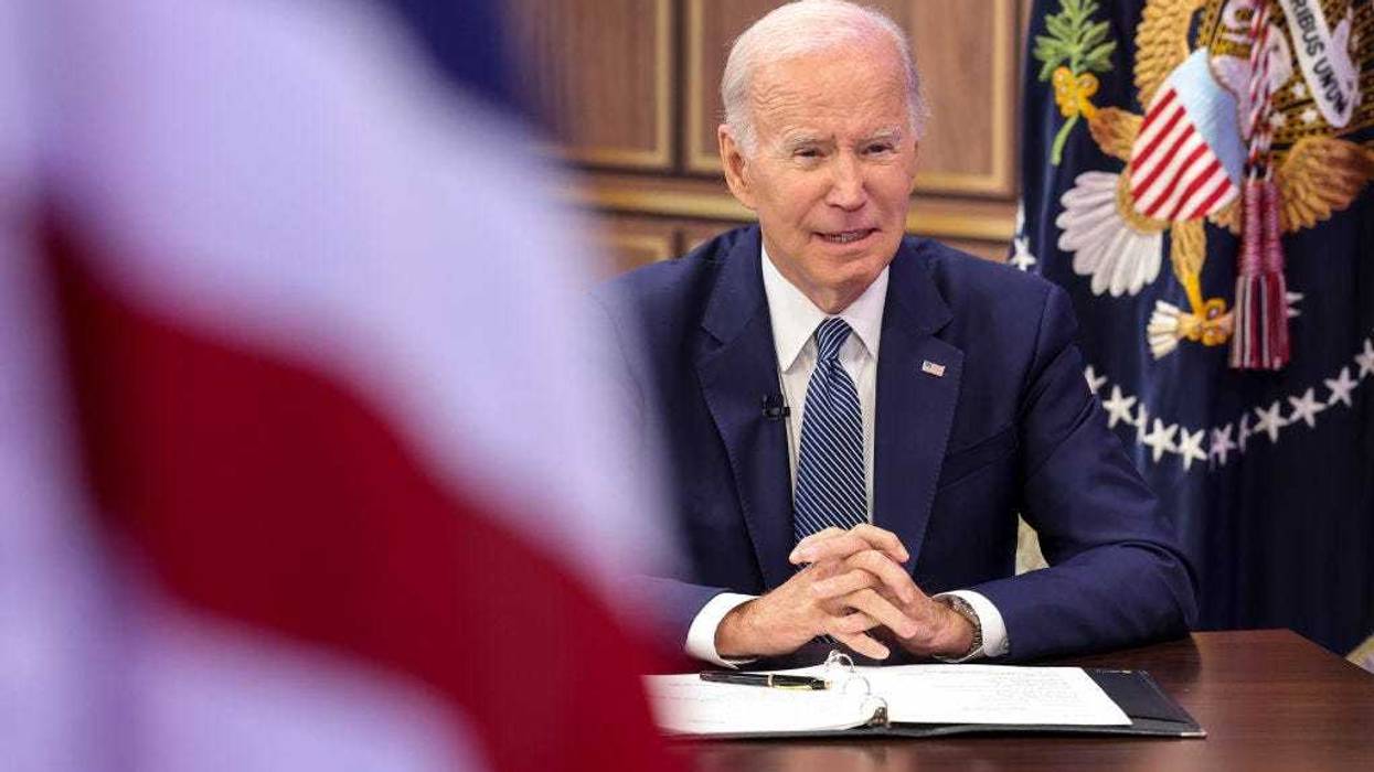 U.S. President Joe Biden delivers remarks at the Summit on Fire Prevention and Control, at the Eisenhower Executive Office Building on October 11, 2022 in Washington, DC.