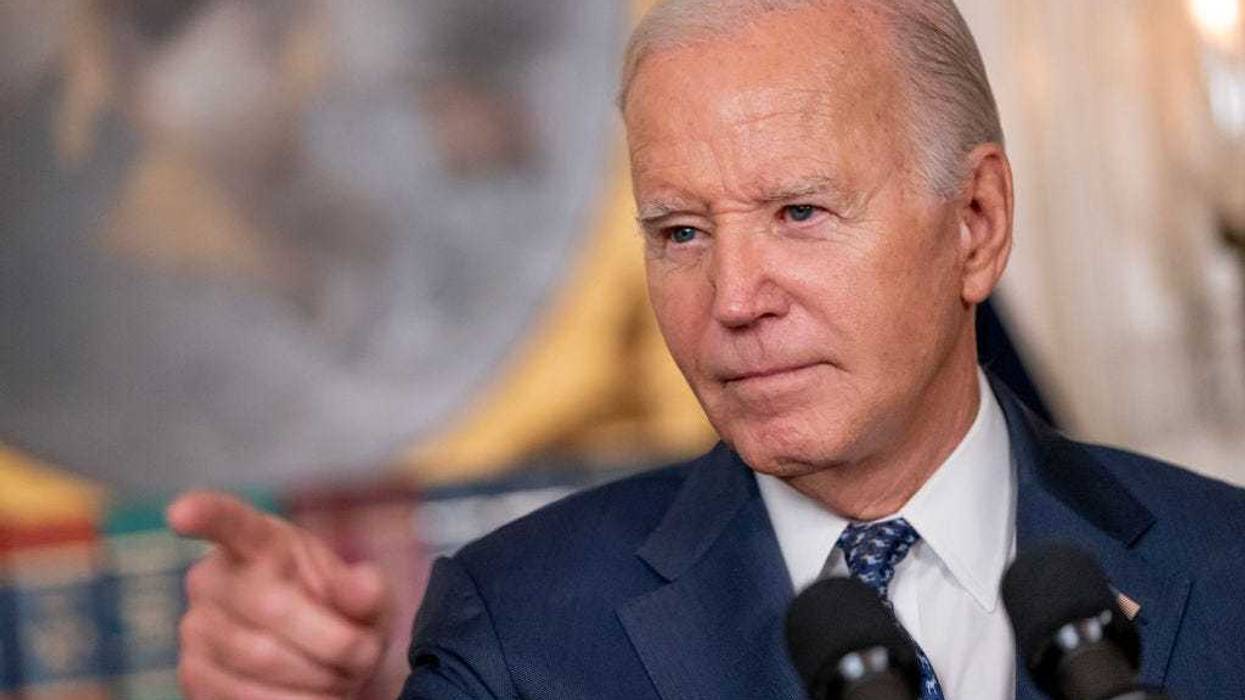 U.S. President Joe Biden delivers remarks in the Diplomatic Reception Room of the White House on February 8, 2024 in Washington, DC. Biden addressed the Special Counsel's report on his handling of classified material, and the status of the war in Gaza.