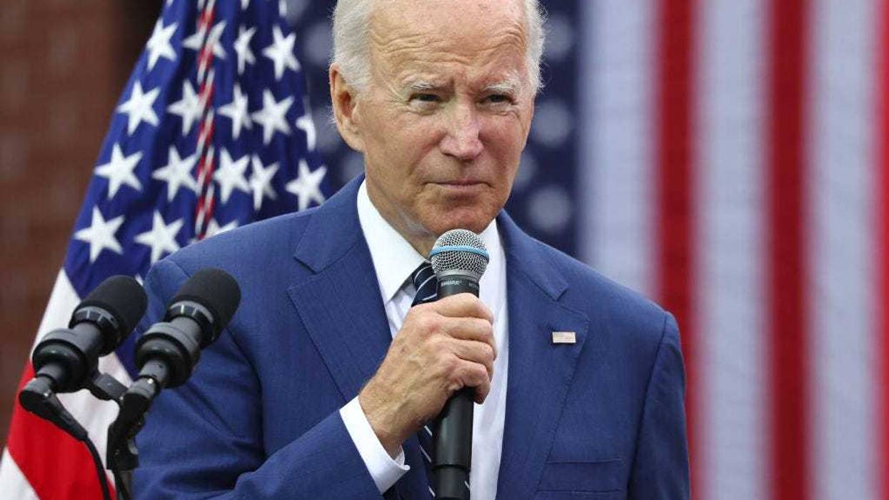 U.S. President Joe Biden delivers remarks on lowering costs for American families at Irvine Valley College in Orange County on October 14, 2022 in Irvine, California.