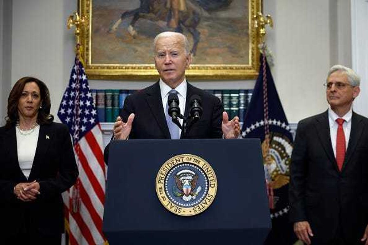U.S. President Joe Biden delivers remarks on the assassination attempt on Republican presidential candidate former President Donald Trump at the White House on July 14, 2024 in Washington, DC.