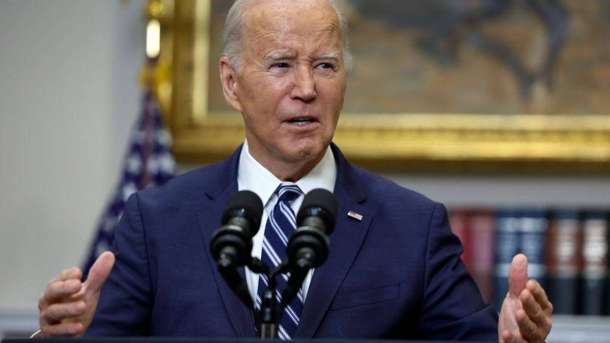 U.S. President Joe Biden delivers remarks on the reported death of Alexei Navalny from the Roosevelt Room of the White House on February 16, 2024 in Washington, DC.