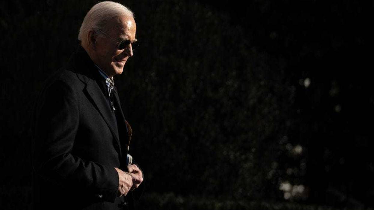 U.S. President Joe Biden departs the White House December 20, 2023 in Washington, DC.