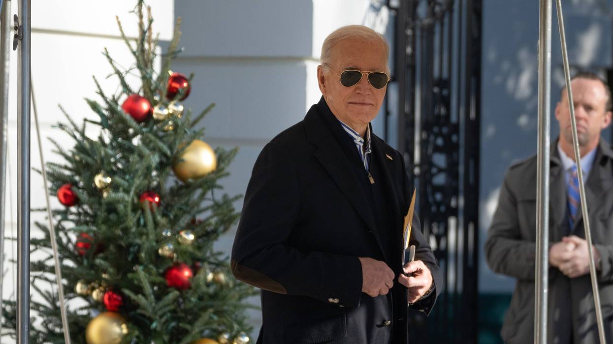 U.S. President Joe Biden departs the White House on Dec. 20, 2023, in Washington, D.C.