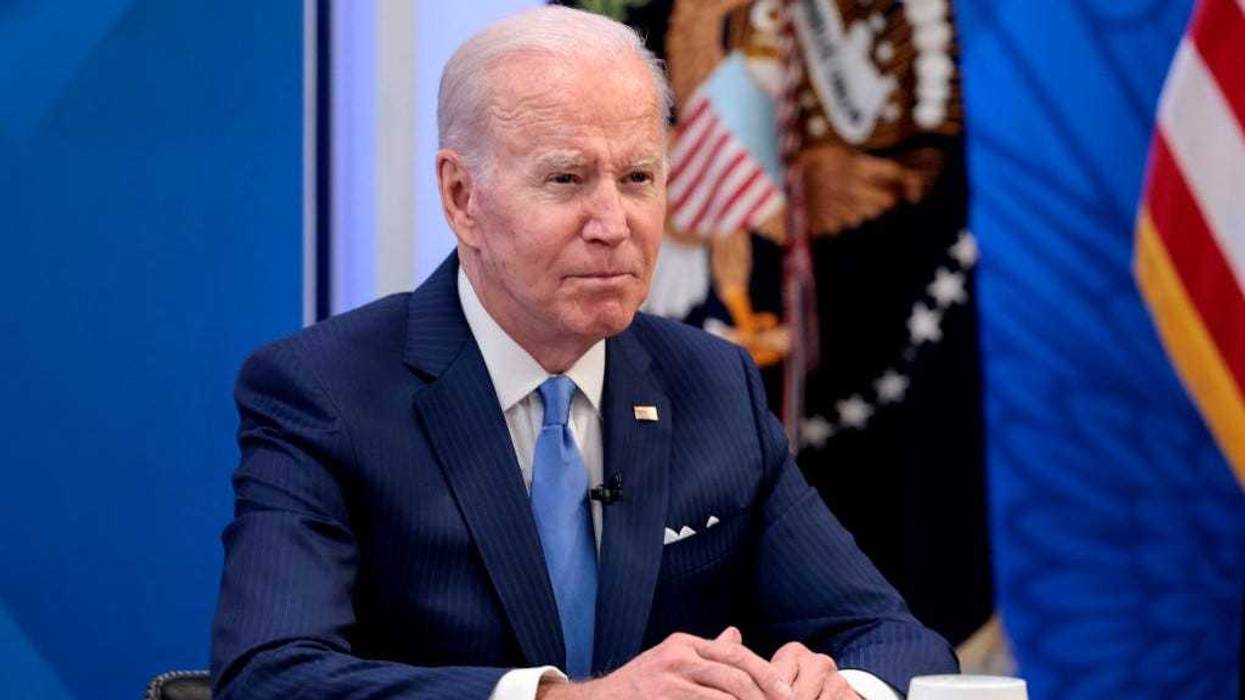 U.S. President Joe Biden gives remarks before meeting with small business owners in the South Court Auditorium of the White House on April 28, 2022 in Washington, DC.