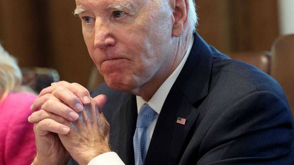 U.S. President Joe Biden listens to shouted questions regarding impeachment during a meeting of his Cancer Cabinet at the White House on September 13, 2023 in Washington, DC. Biden spoke on new actions the federal government and non-governmental organizations are taking to help end cancer. (Photo by Kevin Dietsch/Getty Images)