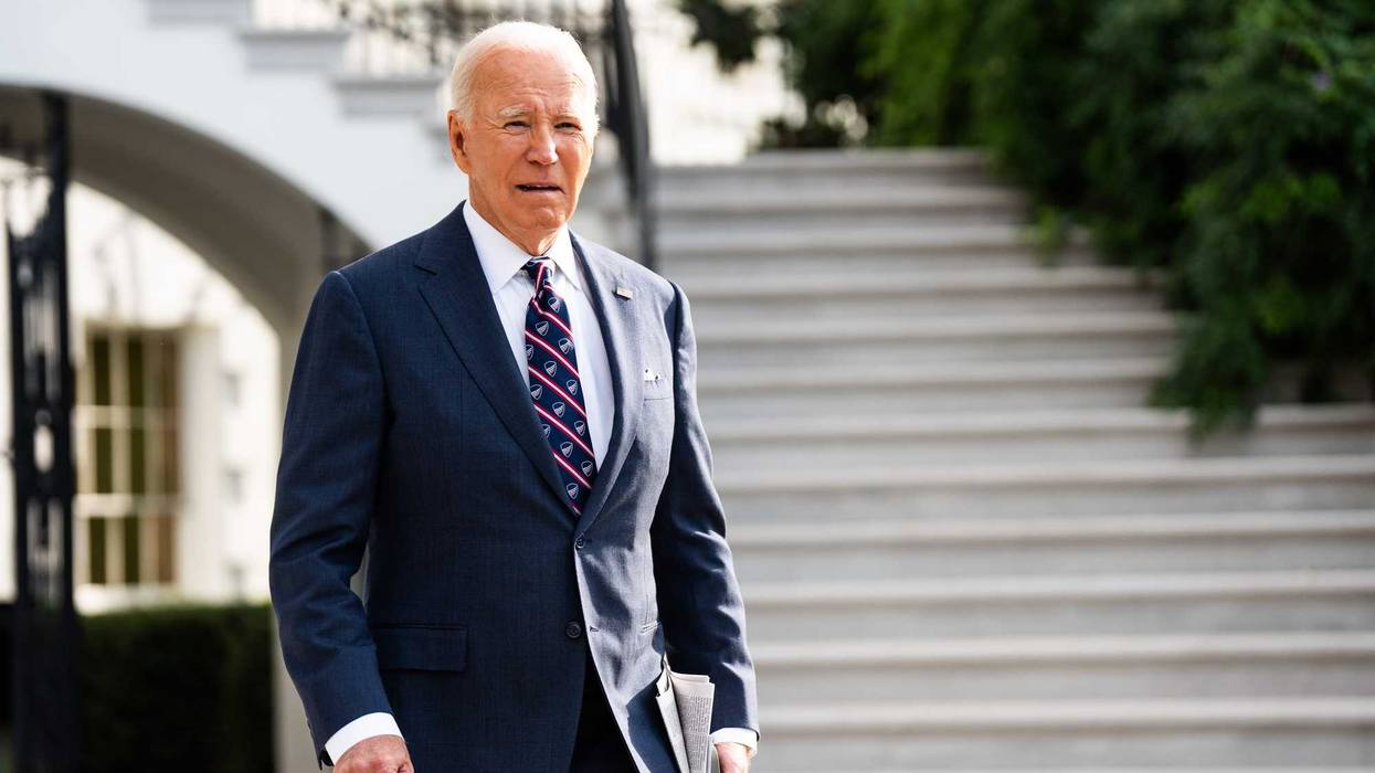 U.S. President Joe Biden makes his way to Marine One on the South Lawn of the White House on Sept. 16, 2024.