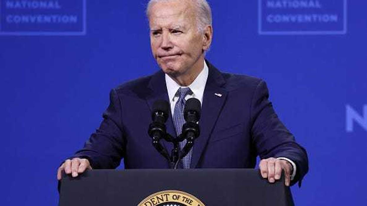 U.S. President Joe Biden speaks at the 115th NAACP National Convention at the Mandalay Bay Convention Center on July 16, 2024 in Las Vegas, Nevada.