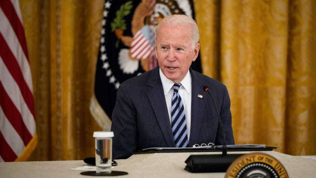 U.S. President Joe Biden speaks during a meeting about cybersecurity in the East Room of the White House on August 25, 2021 in Washington, DC. Members of the Biden cabinet, national security team and leaders from the private sector attended the meeting about improving the nation's cybersecurity. (Photo by Drew Angerer/Getty Images)