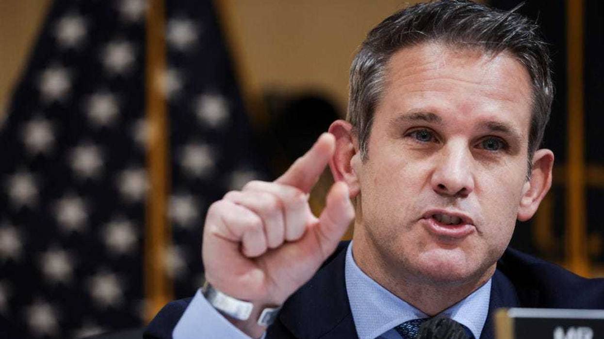 U.S. Rep. Adam Kinzinger (R-IL) delivers closing remarks during the fifth hearing by the House Select Committee to Investigate the January 6th Attack on the U.S. Capitol in the Cannon House Office Building on June 23, 2022 in Washington, DC. The bipartisan committee, which has been gathering evidence for almost a year related to the January 6 attack at the U.S. Capitol, is presenting its findings in a series of televised hearings. On January 6, 2021, supporters of former President Donald Trump attacked the U.S. Capitol Building during an attempt to disrupt a congressional vote to confirm the electoral college win for President Joe Biden. (Photo by Alex Wong/Getty Images)
