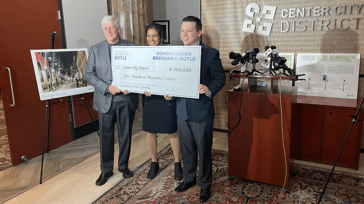 U.S. Rep. Brendan Boyle, Paul Levy (CC District) and Prema Katari Gupta (CC District)