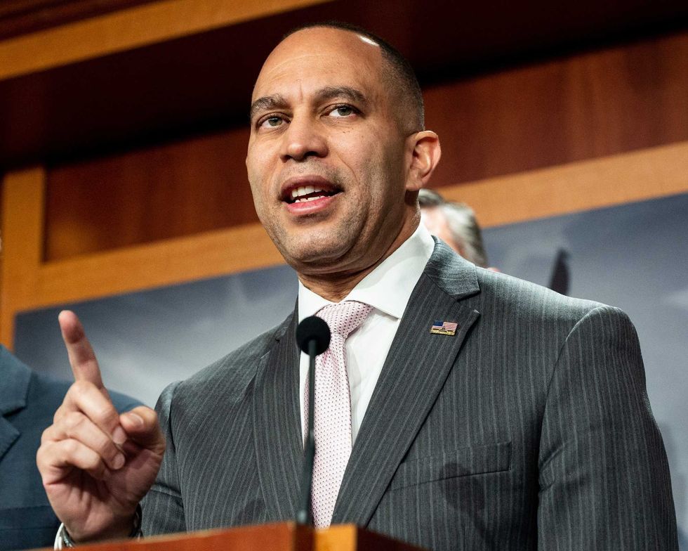 U.S. Rep. Hakeem Jeffries (D-NY) speaks at a news conference on March 23, 2023