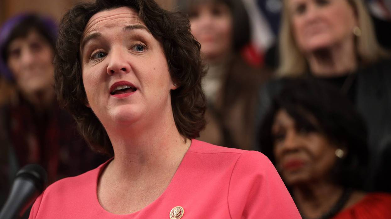 U.S. Rep. Katie Porter speaking at the Capitol in 2019.