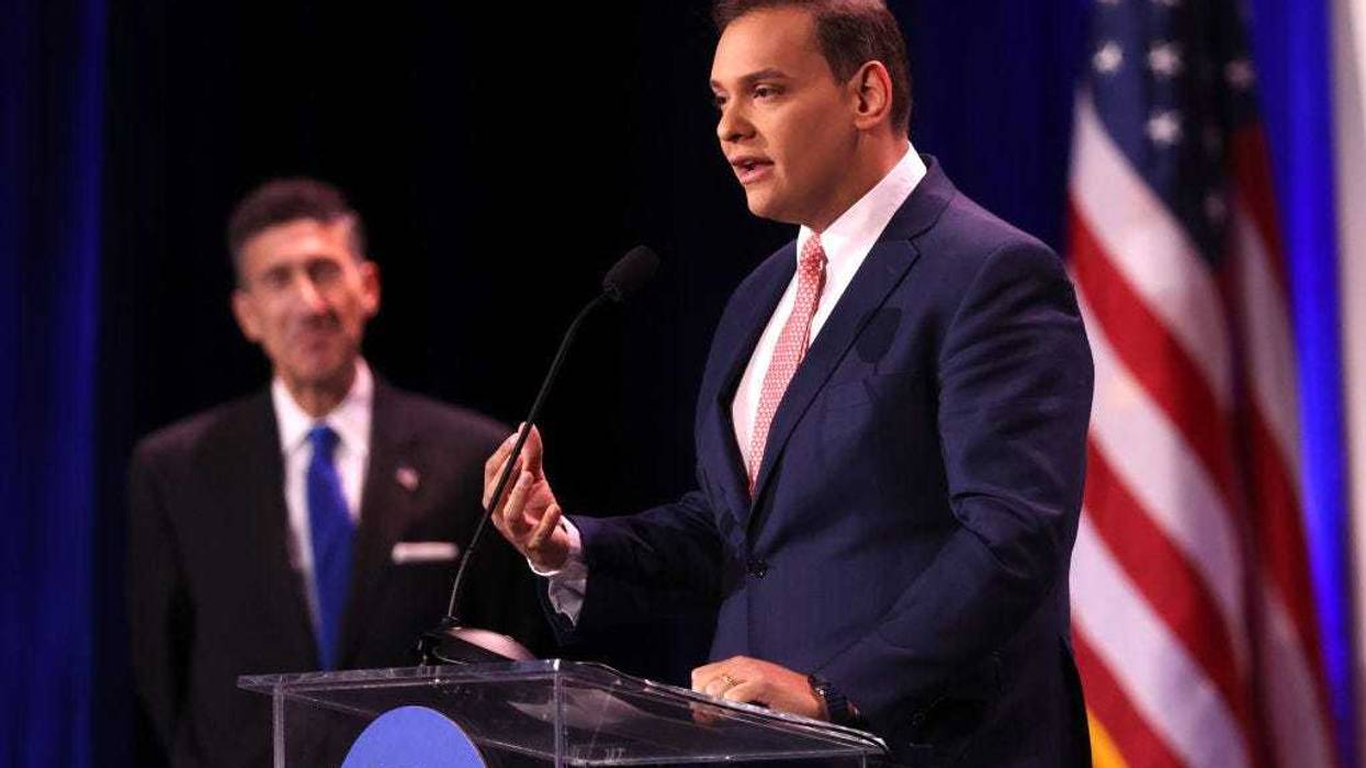U.S. Representative-elect George Santos (R-NY) speaks at the Republican Jewish Coalition annual leadership meeting on Nov. 19, 2022, in Las Vegas, Nevada.