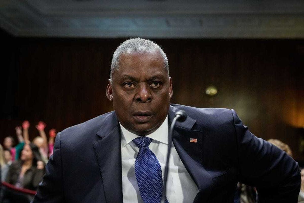 U.S. Secretary of Defense Lloyd Austin arrives to testify at a Senate Appropriations Committee hearing on Capitol Hill October 31, 2023 in Washington, DC. Austin and U.S. Secretary of State Antony Blinken both testified at the hearing on budget requests, which includes aid money for Israel and Ukraine. (Photo by Drew Angerer/Getty Images)