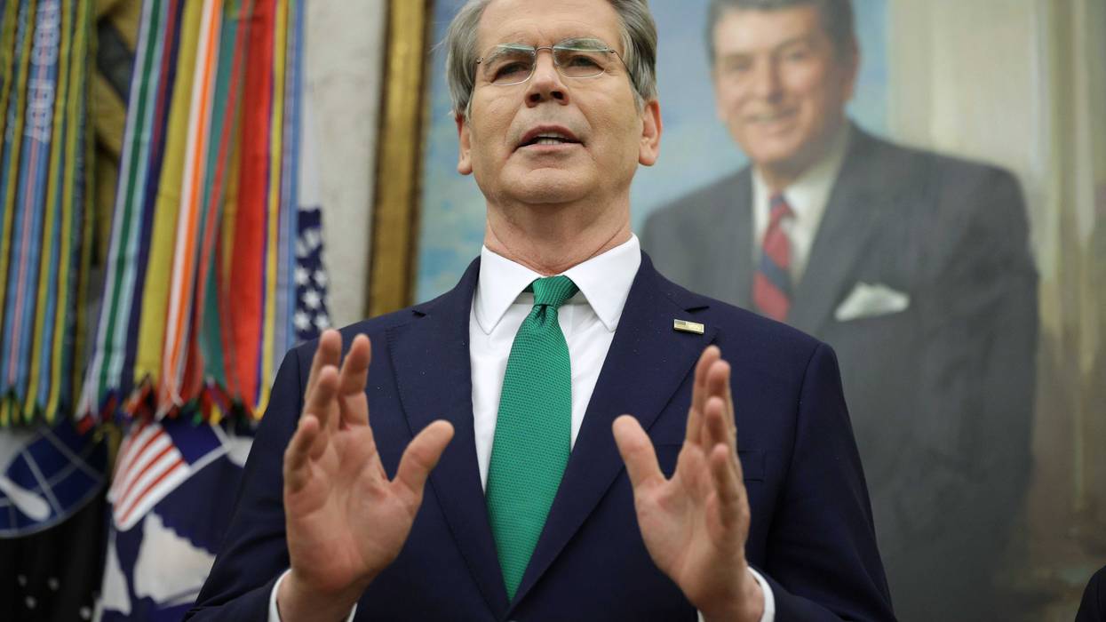 U.S. Secretary of the Treasury Scott Bessent speaks in the Oval Office of the White House where President Donald Trump signed an executive order on December 11, 2025 in Washington, DC.
