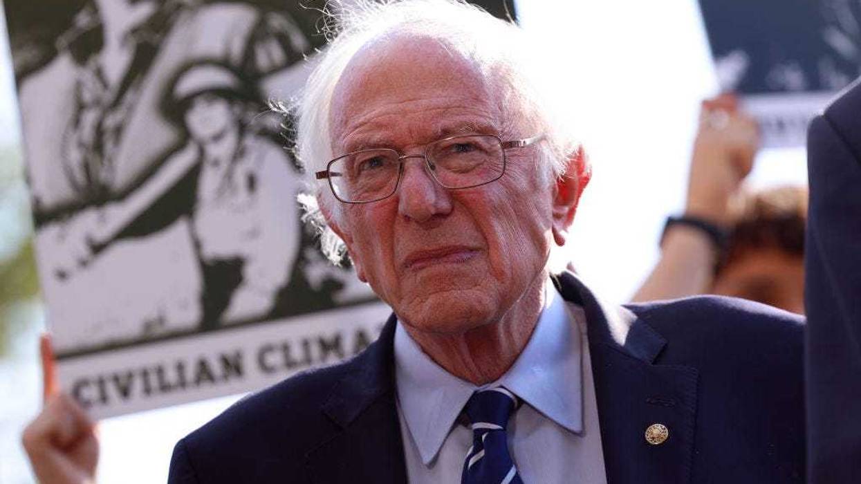 U.S. Sen. Bernie Sanders (I-VT) attends a news conference on the launch of the American Climate Corps outside the U.S. Capitol building on September 20, 2023 in Washington, DC.