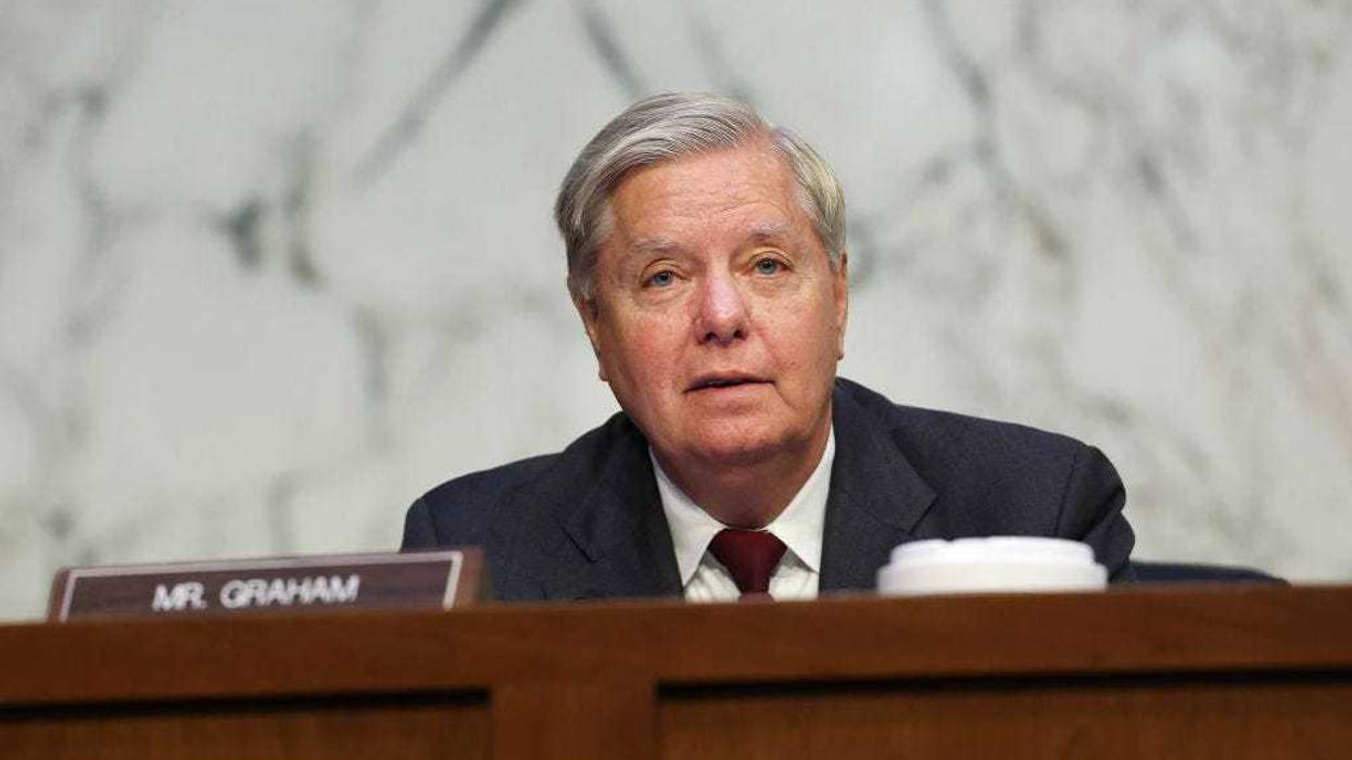 U.S. Sen. Lindsey Graham (R-SC) questions Peiter “Mudge” Zatko, former head of security at Twitter, during a Senate Judiciary Committee on data security at Twitter, on Capitol Hill, September 13, 2022 in Washington, DC.