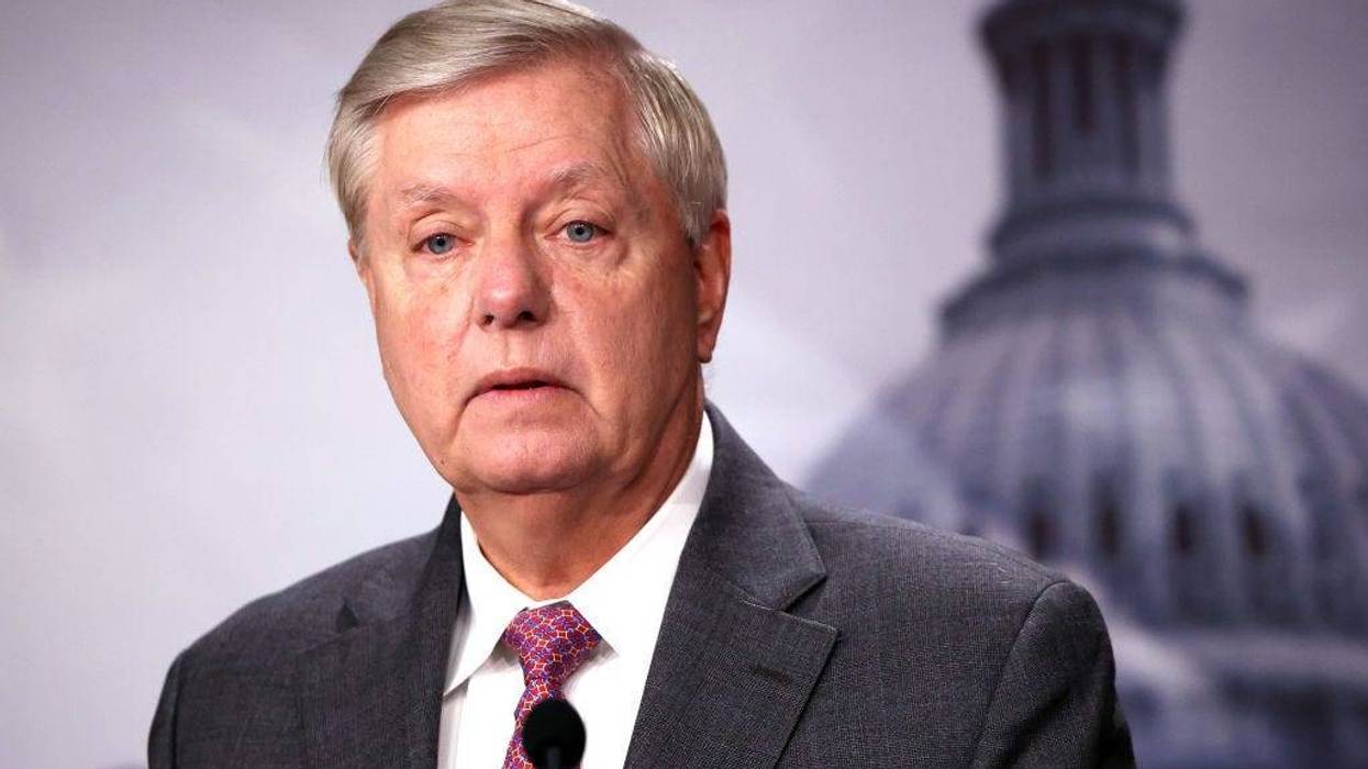 U.S. Sen. Lindsey Graham (R-SC) speaks on southern border security and illegal immigration, during a news conference at the U.S. Capitol on July 30, 2021 in Washington, DC. Graham urged the Biden administration to name former Homeland Security Secretary Jeh Johnson as a border czar.