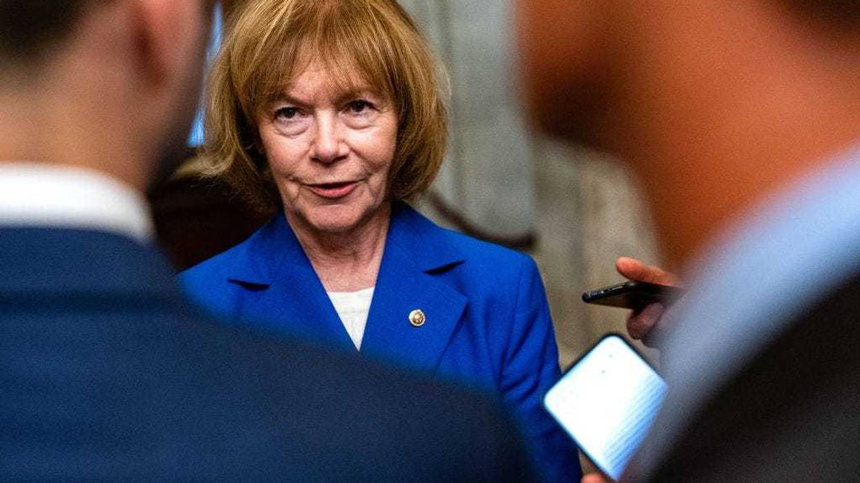 U.S. Sen. Tina Smith (D-MN) arrives for a vote at the Capitol on July 8, 2024 in Washington, DC.