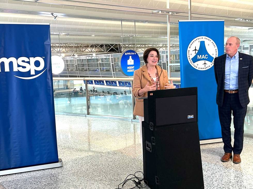 U.S. Senator Amy Klobuchar, speaking at MSP Airport Tuesday, is slamming claims coming from the White House about Tylenol use.
