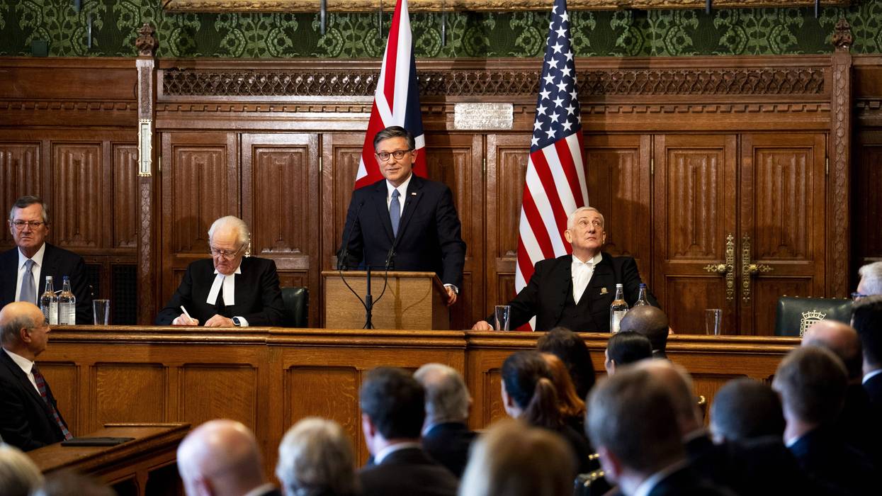 U.S. Speaker of the House Mike Johnson delivers historic address to UK Parliament in honor of America 250