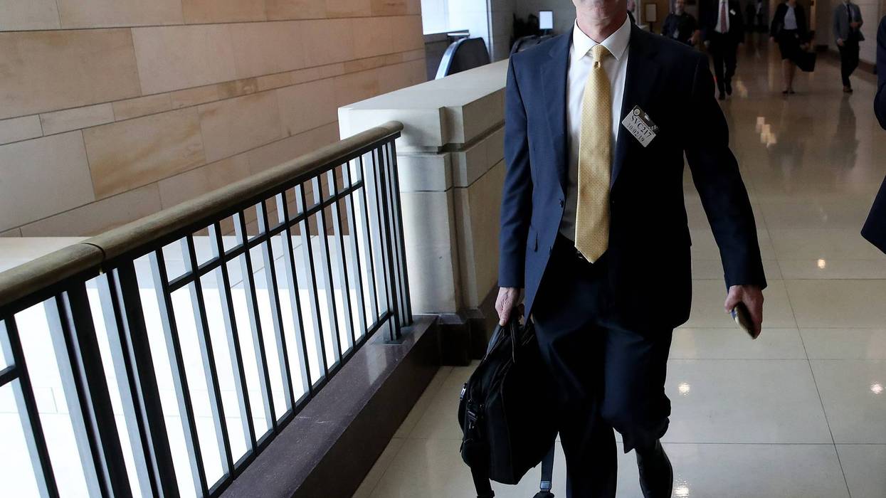 U.S. State Department Inspector General Steve Linick departs the U.S. Capitol October 02, 2019 in Washington, DC.