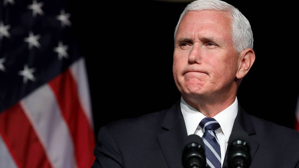 U.S. Vice President Mike Pence announces the Trump Administration's plan to create the U.S. Space Force by 2020 during a speech at the Pentagon August 9, 2018 in Arlington, Virginia.