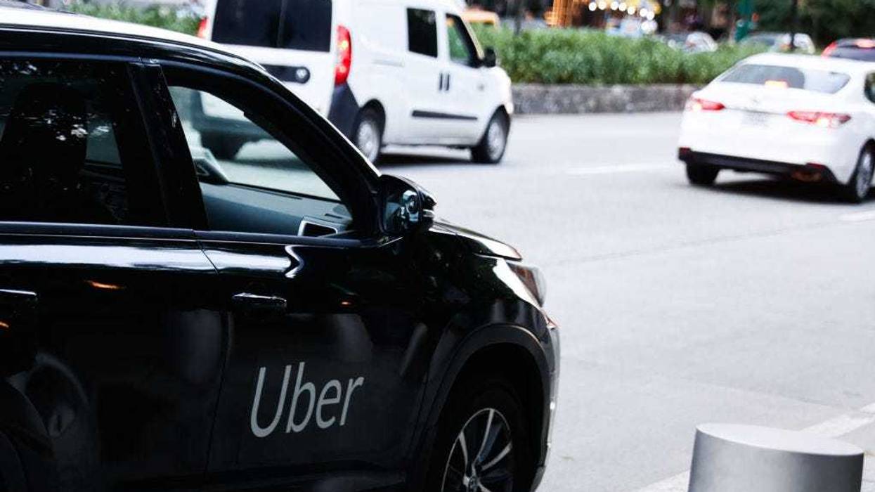 Uber car in New York City on July 13, 2024.