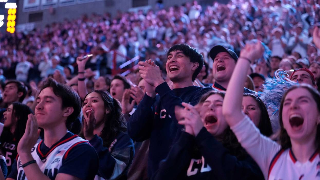 UConn fans at Gampel Pavilion, Storrs