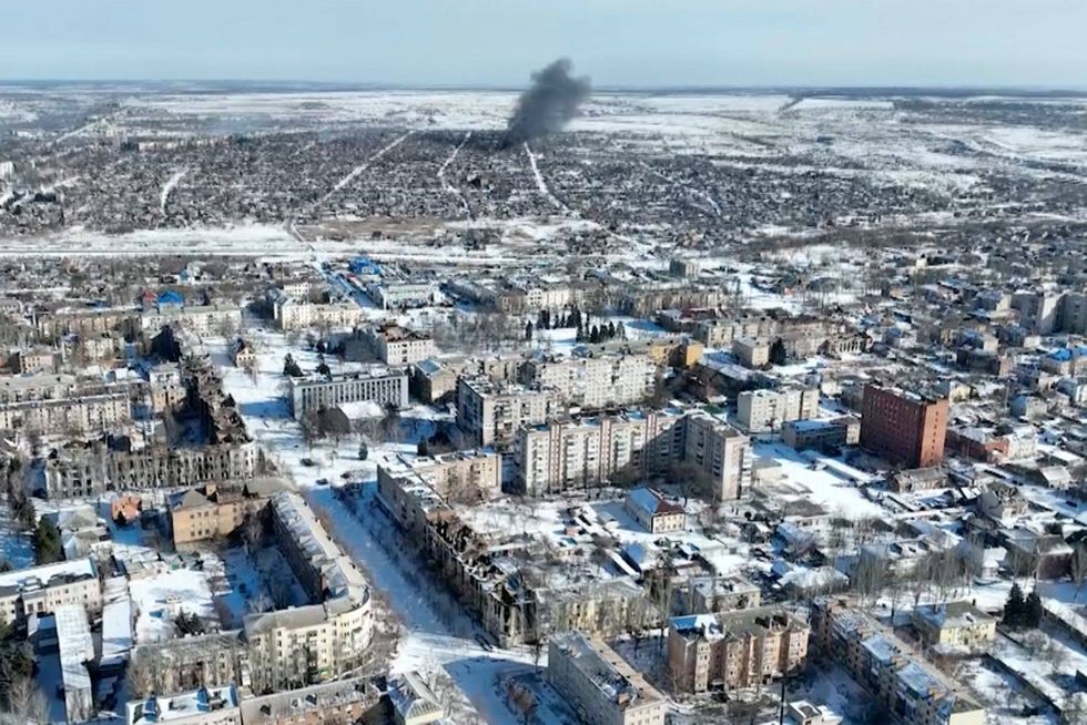 Ukraine: Drone footage shows scale of Bakhmut