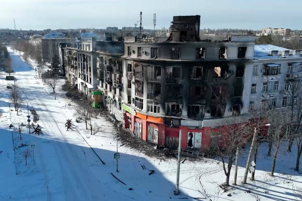 Ukraine: Drone footage shows scale of Bakhmut