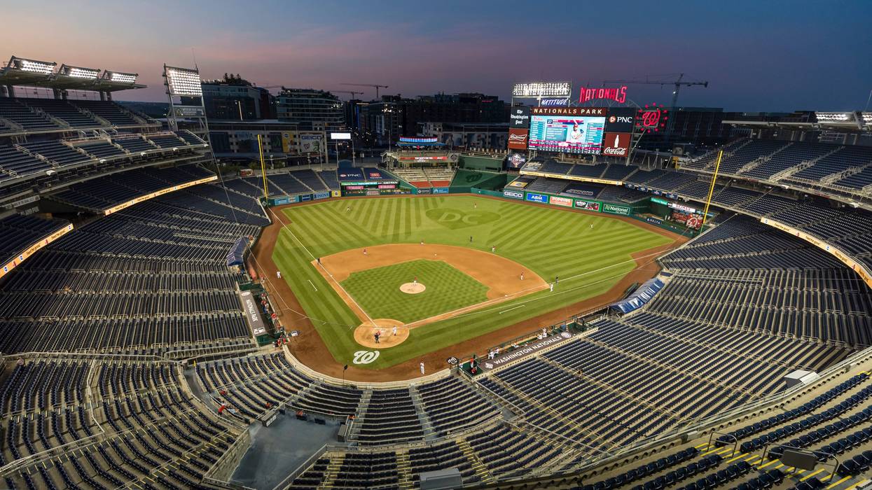 Una vista general del Nationals Park el 18 de julio de 2020 en Washington, DC.