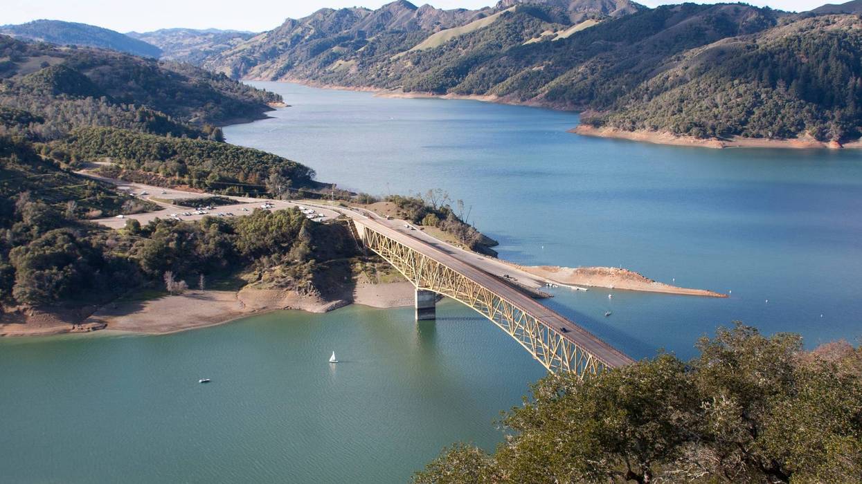 Undated photo of the Lake Sonoma reservoir.