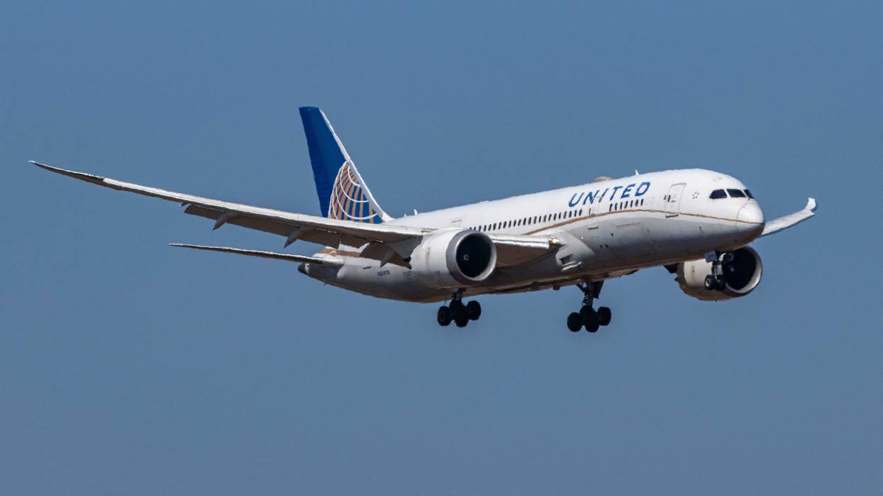 United Airlines Boeing 787 Dreamliner aircraft as seen on final approach flying and landing at Athens International Airport, the Greek capital arriving from Washington Dulles IAD in the United States of America as flight UA982. The modern and advanced wide body passenger airplane, Boeing 787-8 has the registration - tail number N26910 and is powered by 2x GE jet engines. United Airlines UA UAL is the third largest airline carrier in the world by fleet and routes, member of Star Alliance aviation group with headquarters in Willis Tower in Chicago, USA with the largest hub in Chicago-O'Hare ORD airport. Athens, Greece on July 2023 (Photo by)