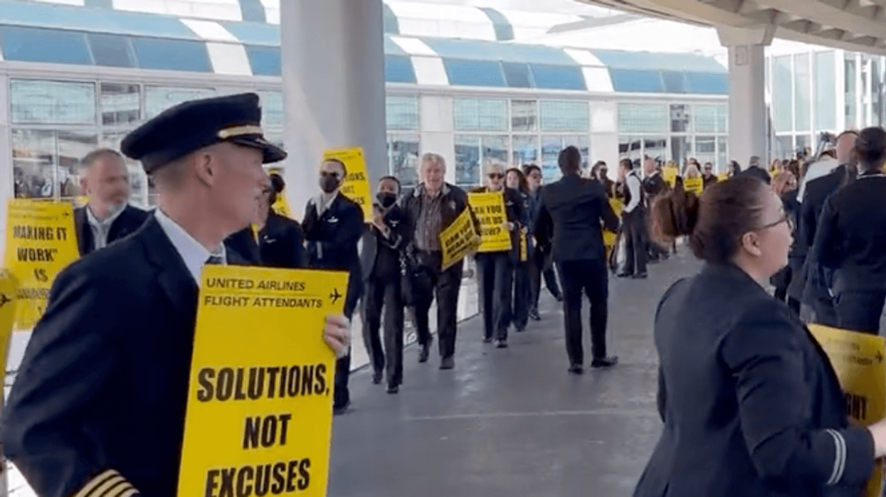 United Airlines flight attendants