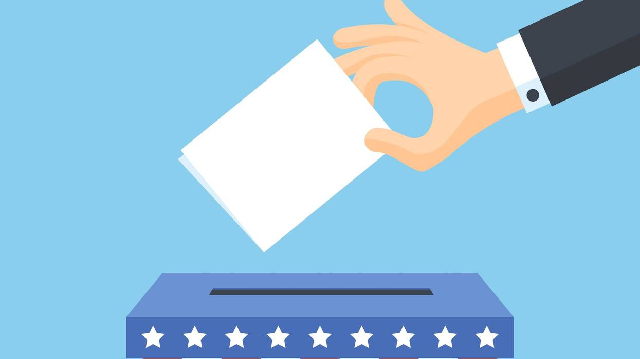 United States of America voting ballot