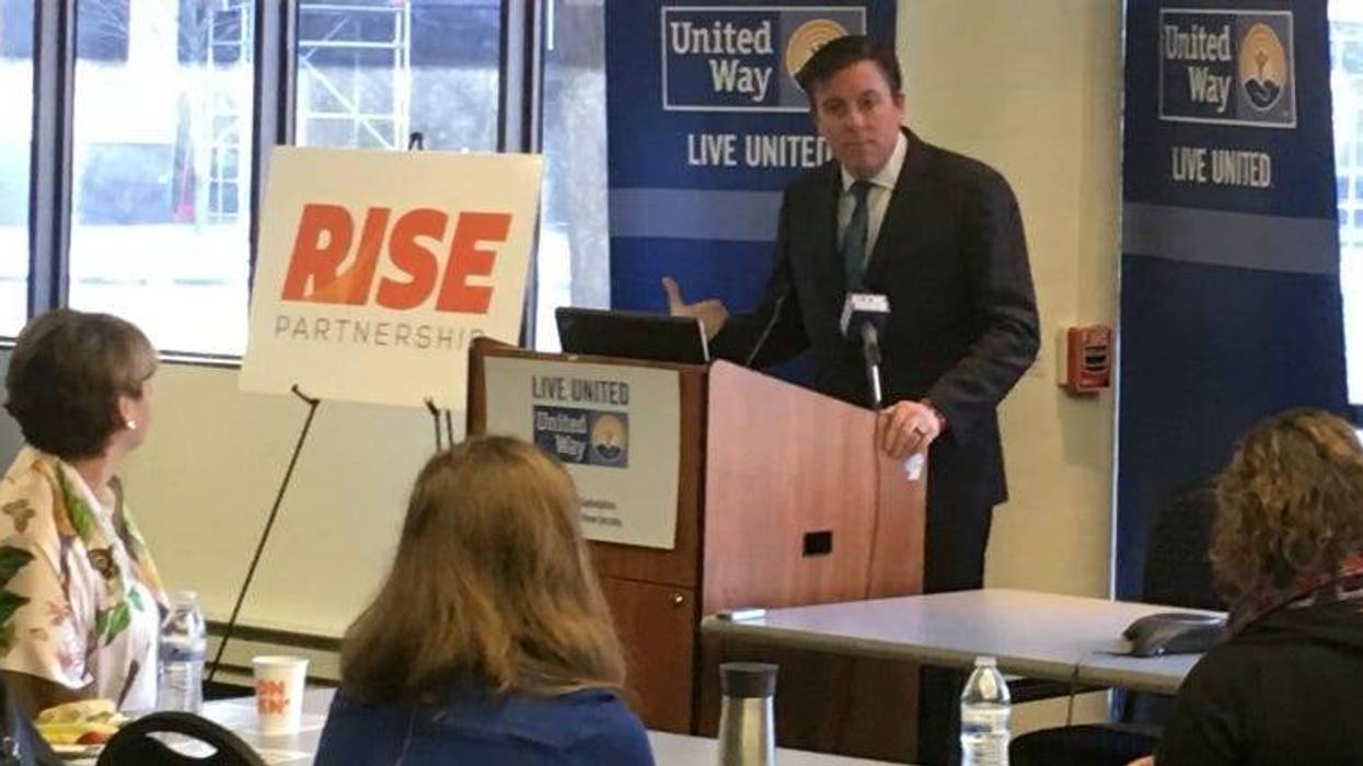 United Way President and CEO Bill Golderer speaks about the RISE Partnership, Jan. 15, 2019.