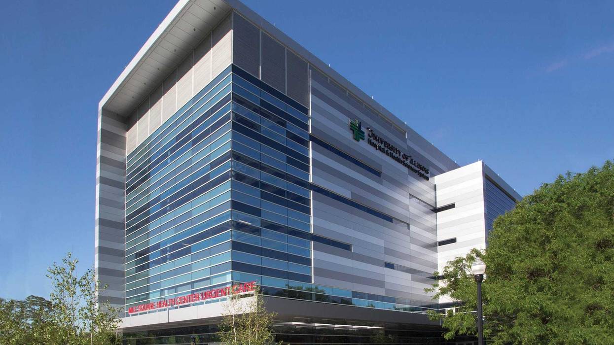 University of Illinois Health Mile Square Health Center at Wood and Roosevelt Streets.