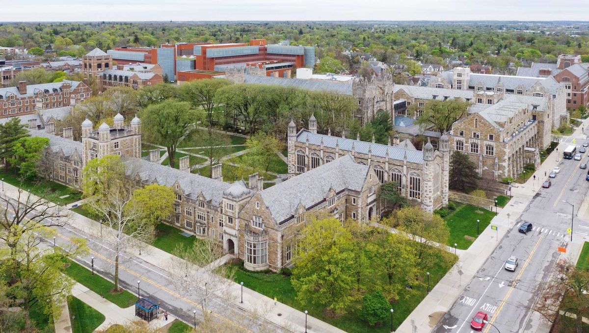 University of Michigan aerial photo.