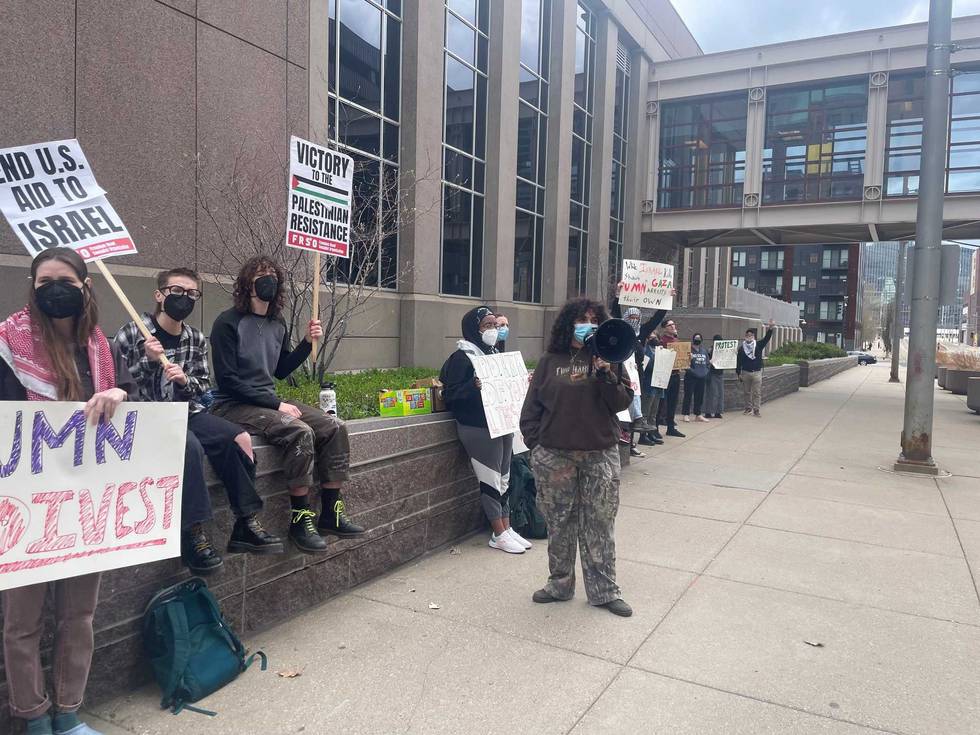 University of Minnesota, Students, Protest, Gaza, Palestine, Arrest