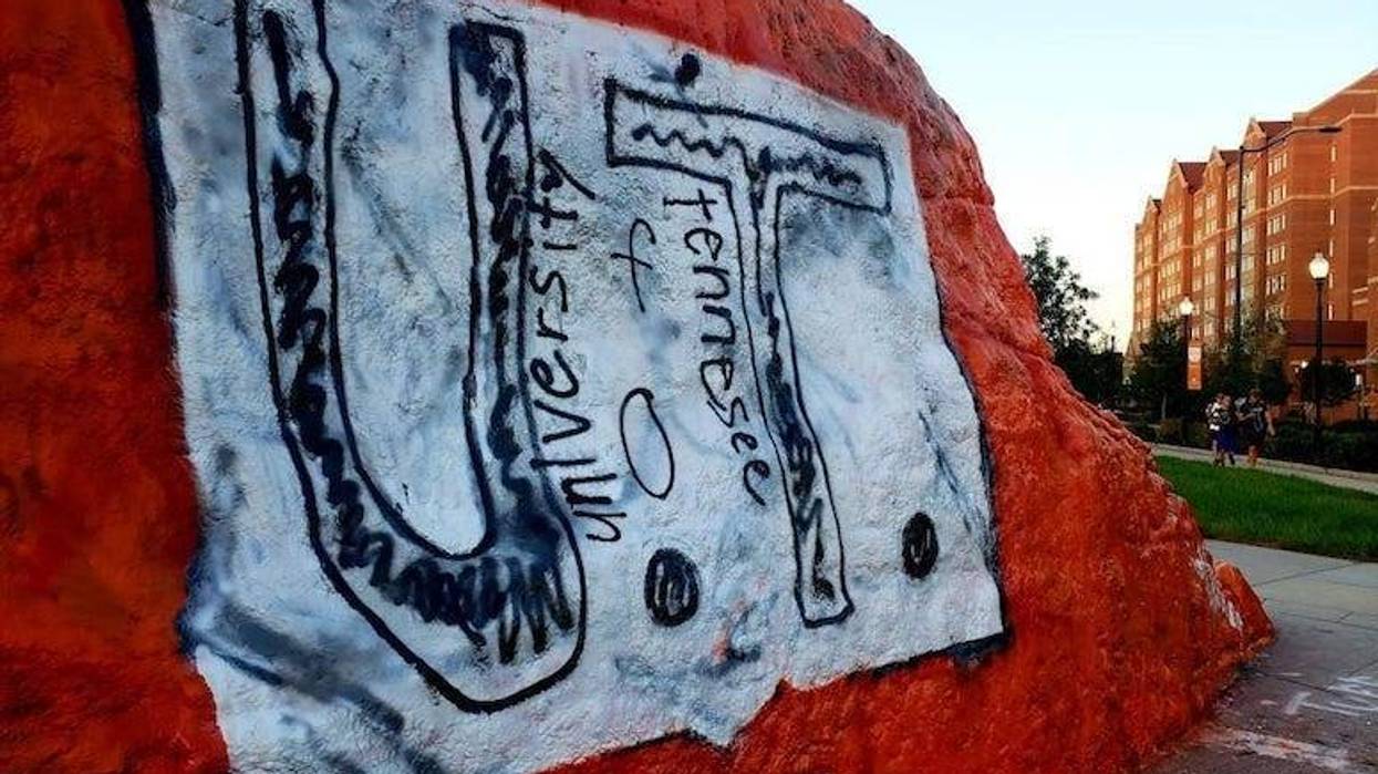 University of Tennessee, The Rock, Paint, Homemade Shirt