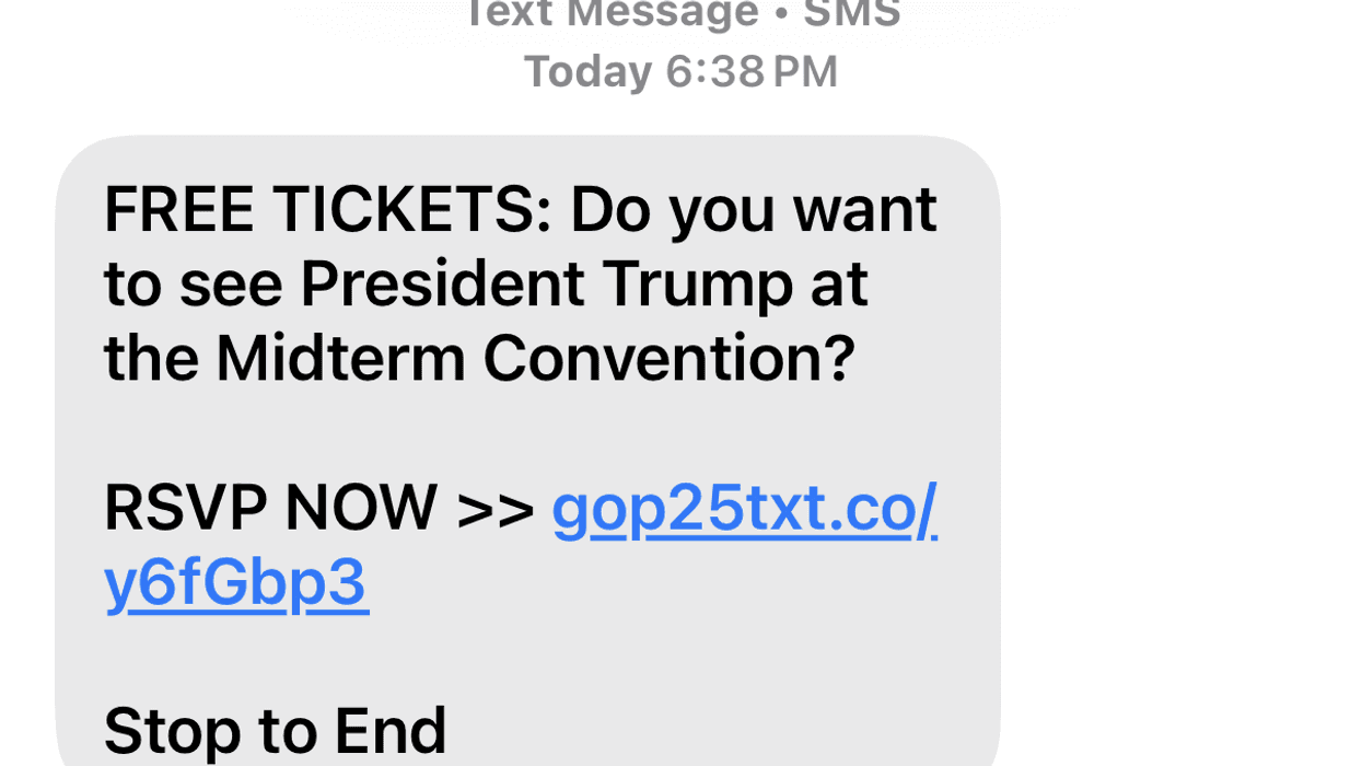 Unsolicited text messages offering free tickets to next week’s Republican midterm convention in Dallas look like a scam, but party organizers say the offer is real.